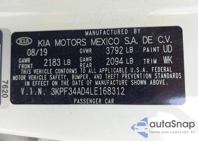 3KPF34AD4LE168312: 43229385