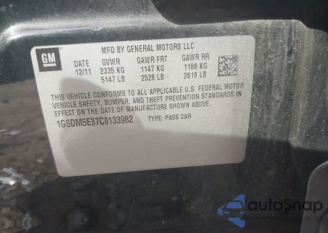 1G6DM5E37C0133982: 43228666