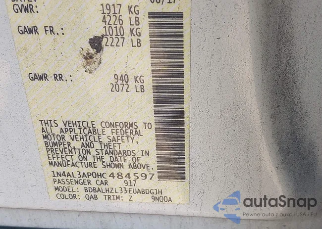 1N4AL3AP0HC484597: 43228776