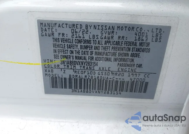 3N1AB8DVXNY283154: 43228851