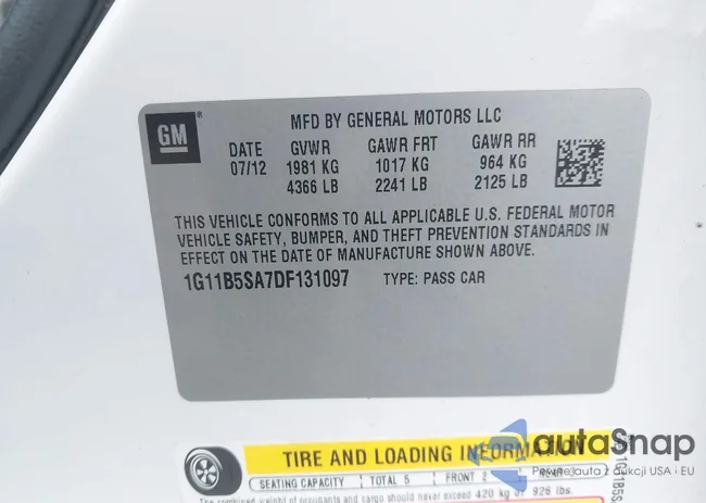 1G11B5SA7DF131097: 43228871