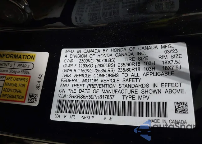 2HKRS6H50PH817857: 43229878