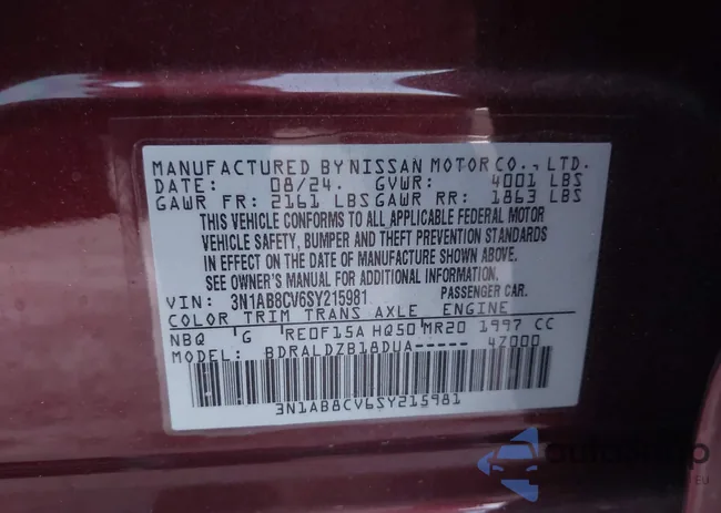 3N1AB8CV6SY215981: 43230239