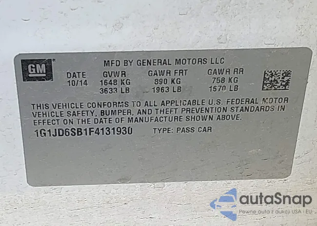 1G1JD6SB1F4131930: 43229586