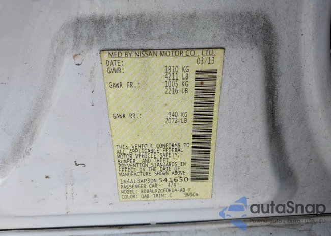 1N4AL3AP3DN541650: 43229673