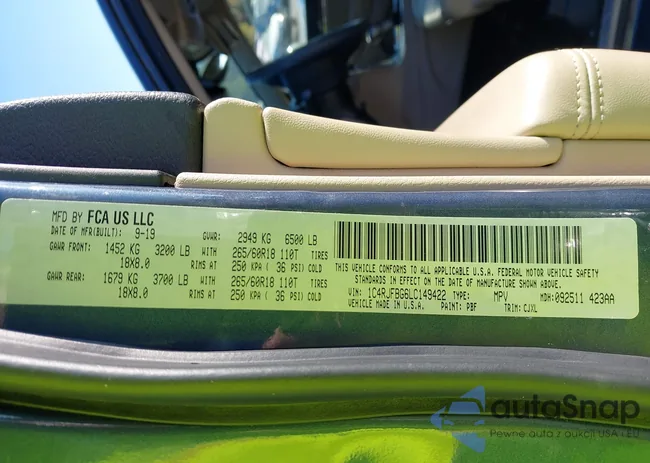 1C4RJFBG6LC149422: 43229817