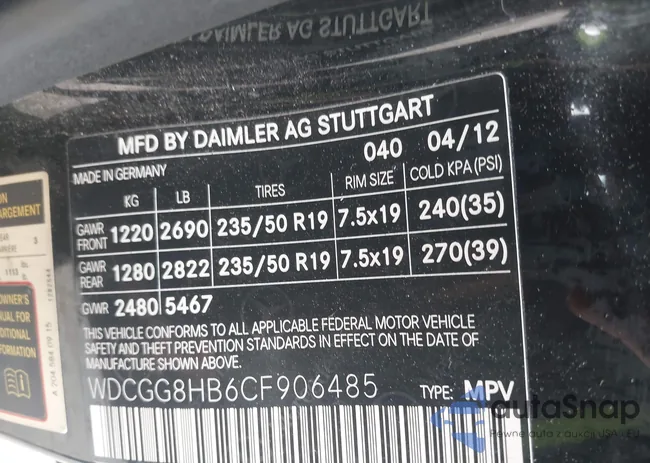 WDCGG8HB6CF906485: 43229821