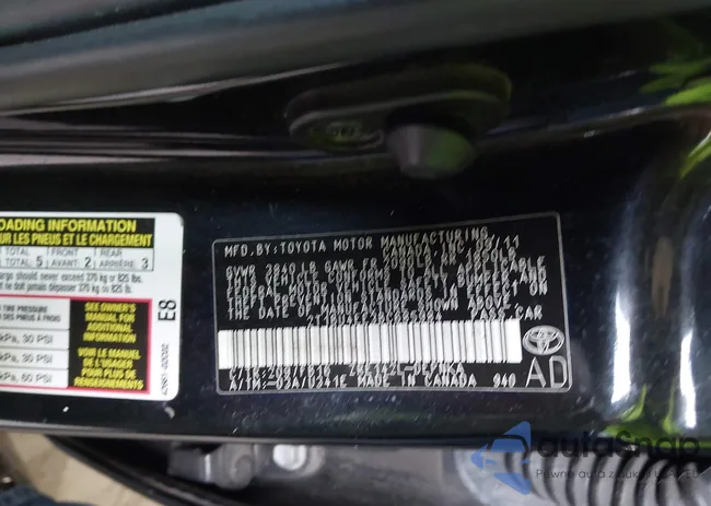 2T1BU4EE3BC685984: 43231045