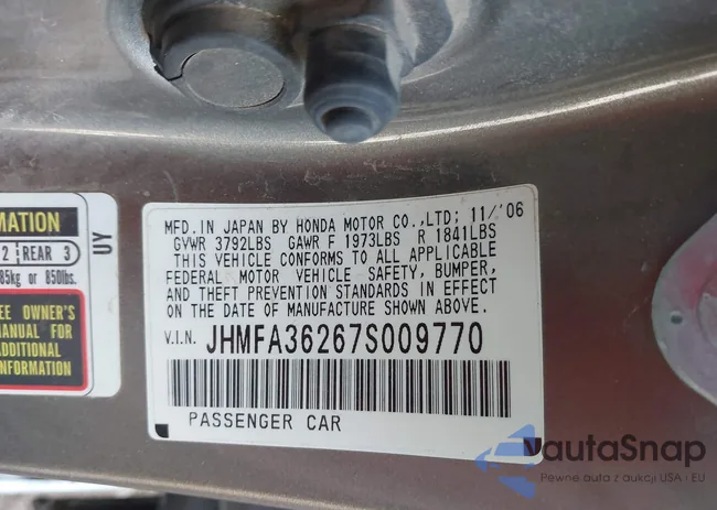 JHMFA36267S009770: 43231219