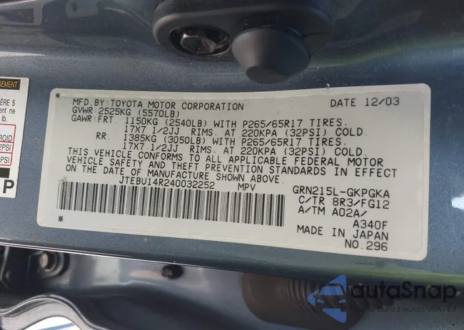 JTEBU14R240032252: 43232029