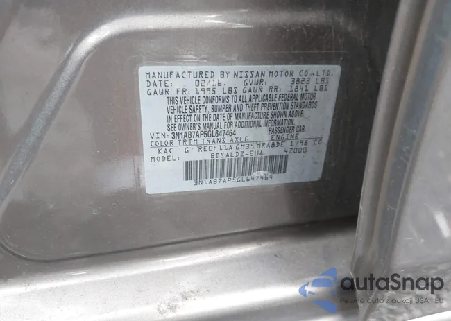 3N1AB7AP5GL647464: 43232117