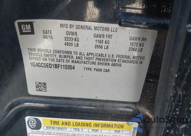 1G4GC5ED1BF115054: 43232261