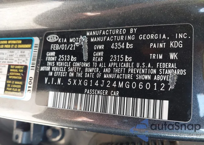 5XXG14J24MG060127: 43232298