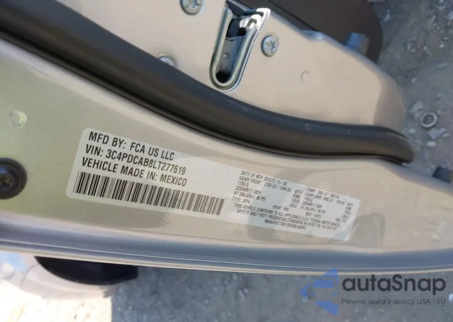 3C4PDCAB8LT277619: 43231578