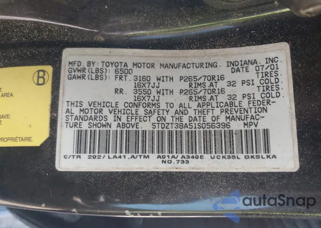 5TDZT38A51S056396: 43231654