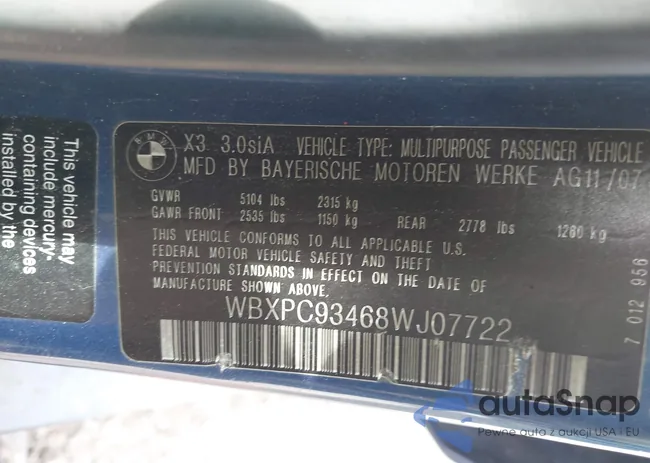 WBXPC93468WJ07722: 43231746