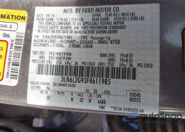 3LN6L2G93FR611985: 43231776