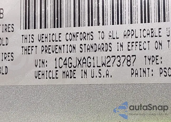 1C4GJXAG1LW273787: 43233175