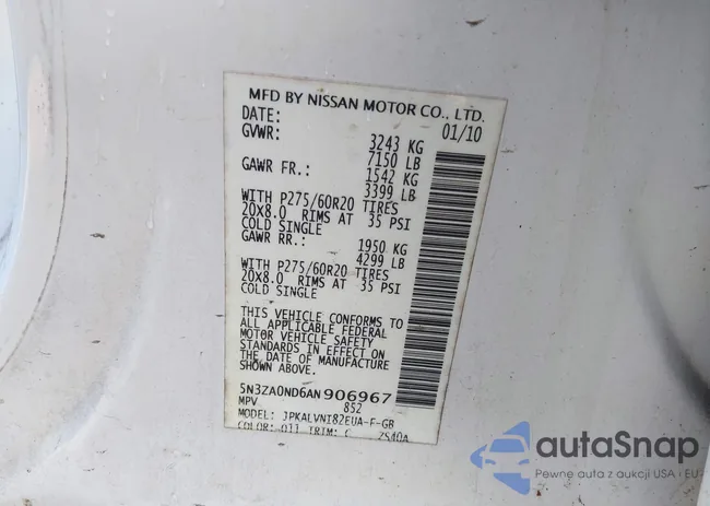 5N3ZA0ND6AN906967: 43232504