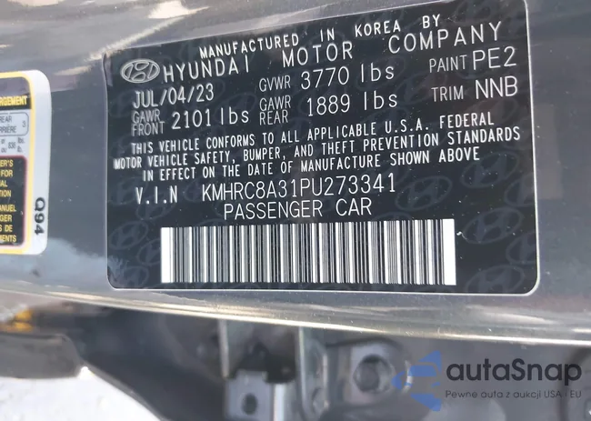 KMHRC8A31PU273341: 43232562