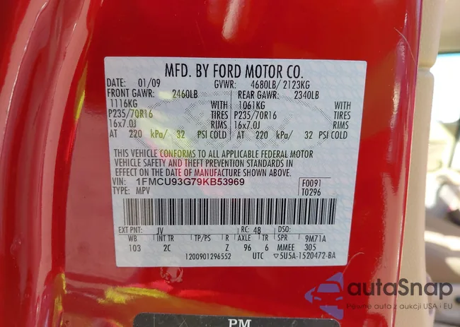 1FMCU93G79KB53969: 43232614