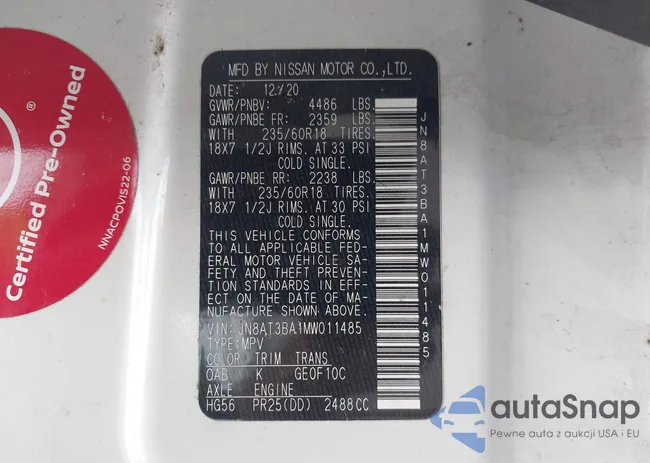 JN8AT3BA1MW011485: 43232635