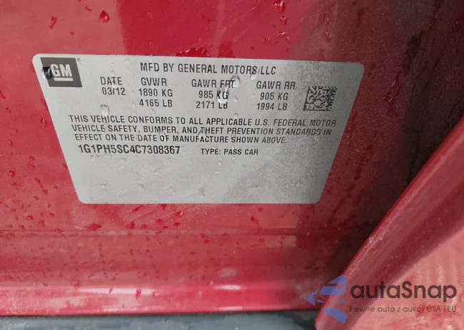 1G1PH5SC4C7308367: 43232702