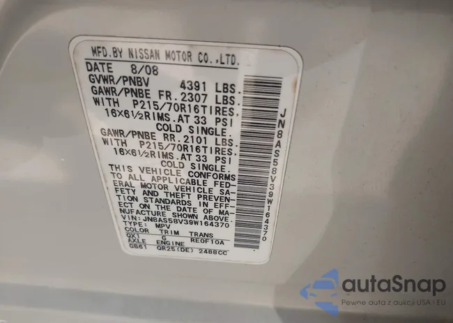 JN8AS58V39W164370: 43233955