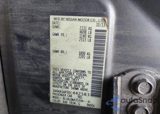 1N4AA5AP3EC442583: 43233968