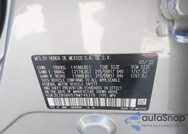 3CZRU6H57NM746376: 43233988