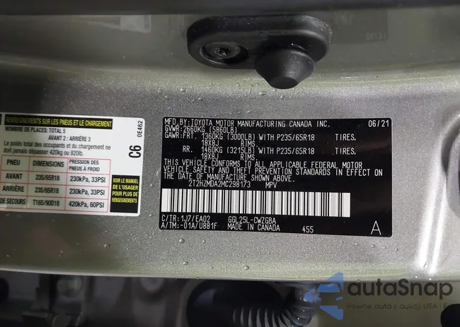 2T2HZMDA2MC298173: 43234132