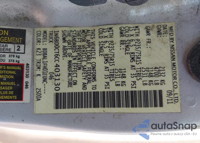 1N6BD0CT6CC403130: 43234151