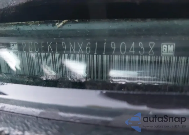 2GCEK19NX61190438: 43234308