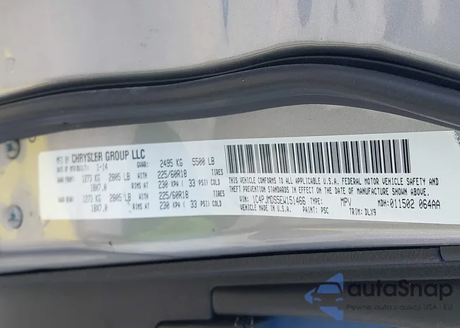 1C4PJMDS5EW151466: 43234431