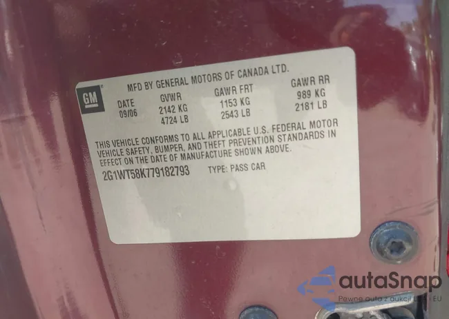 2G1WT58K779182793: 43234456