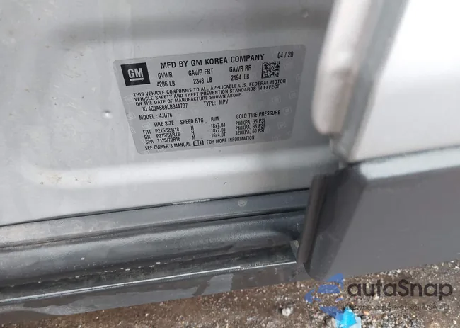 KL4CJASB9LB344797: 43233544