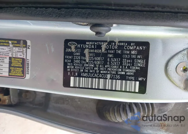 KM8JUCAC4CU337136: 43233600