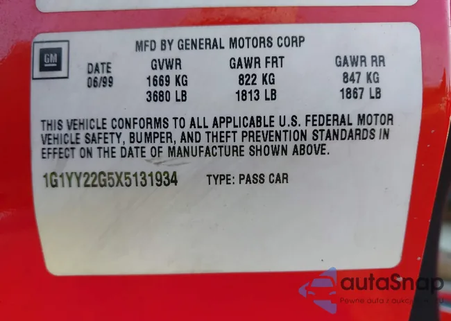 1G1YY22G5X5131934: 43233670