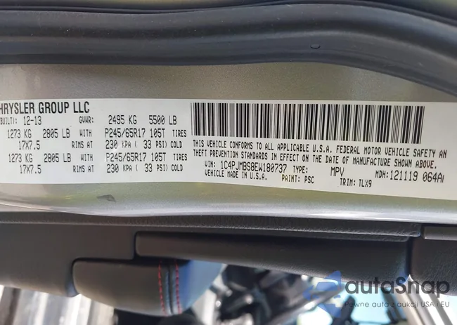 1C4PJMBS8EW180737: 43233679