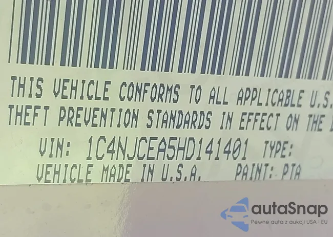 1C4NJCEA5HD141401: 43233760