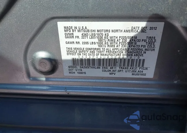 4A4AP4AU0DE007010: 43234865