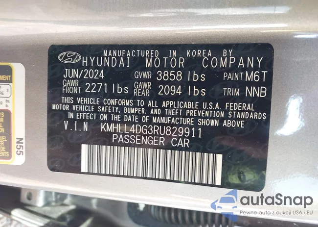 KMHLL4DG3RU829911: 43234893