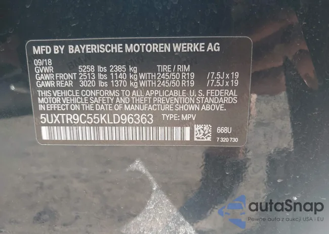 5UXTR9C55KLD96363: 43235104