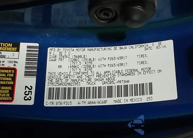 3TMCZ5AN3GM023953: 43235223