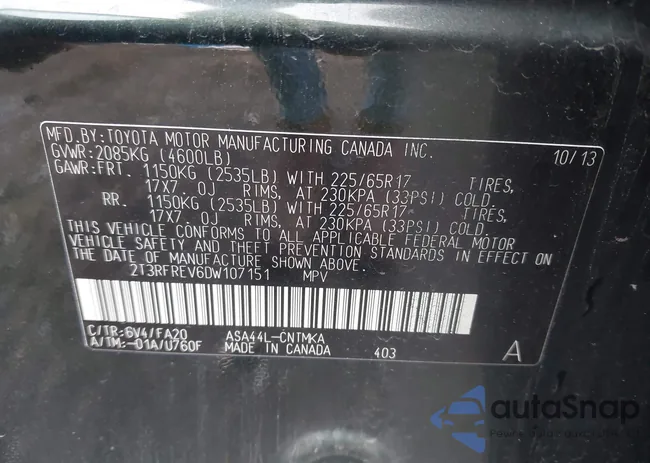 2T3RFREV6DW107151: 43235344