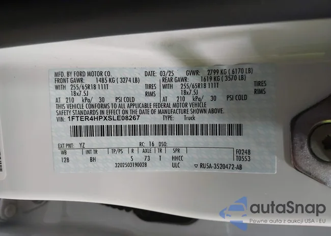 1FTER4HPXSLE08267: 43235371