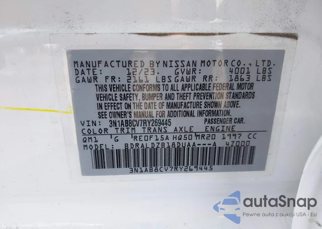 3N1AB8CV7RY269445: 43235439