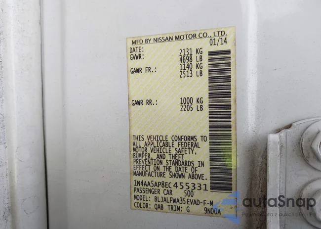 1N4AA5AP8EC455331: 43234592