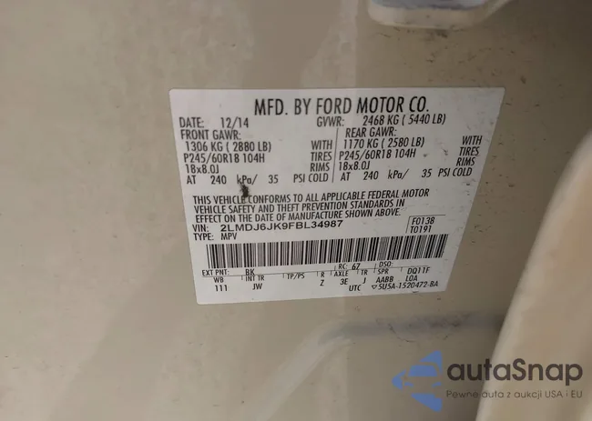 2LMDJ6JK9FBL34987: 43234610