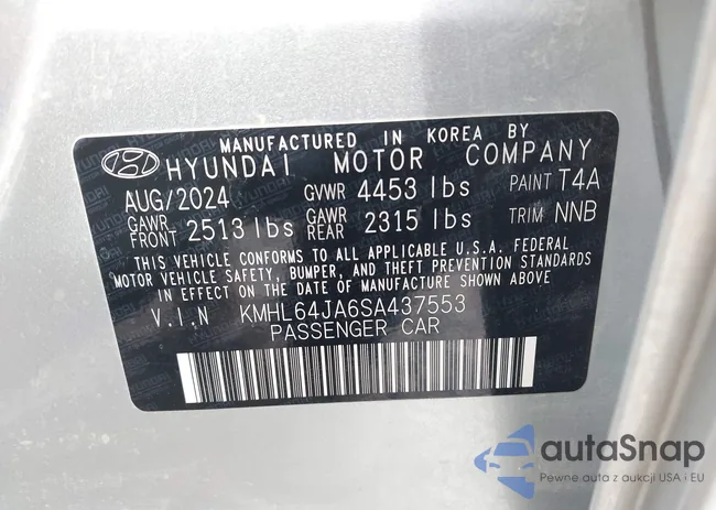 KMHL64JA6SA437553: 43234645